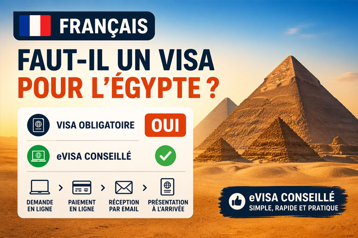 Faut-il un visa pour aller en Égypte pour les Français : eVisa recommandé