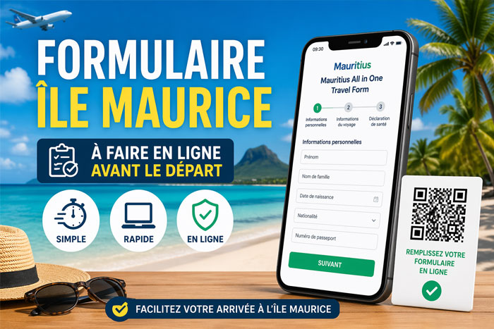 Formulaire all in one Maurice en ligne avant départ