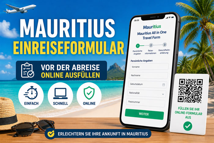 Mauritius Einreiseformular online vor der Abreise