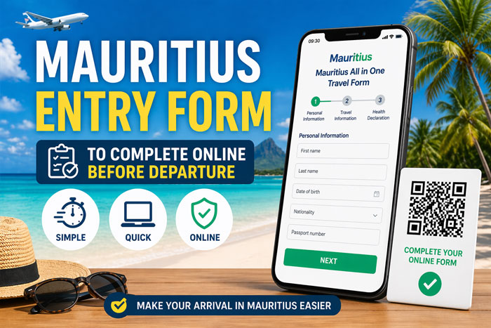 Mauritius all in one travel form online before departure