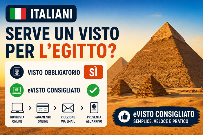 Serve un visto per l’Egitto per italiani: eVisa consigliato