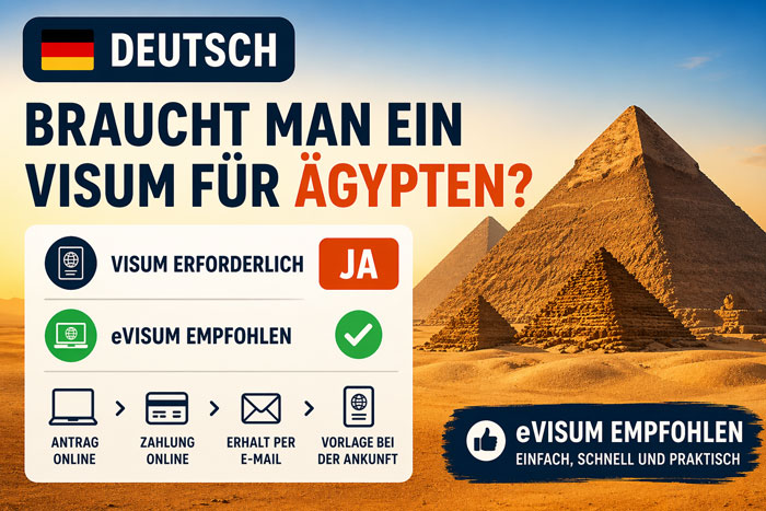 Visum Ägypten für Deutsche: eVisum empfohlen