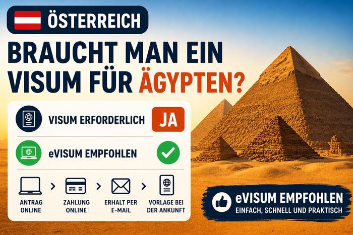Visum Ägypten für Österreicher: eVisum empfohlen