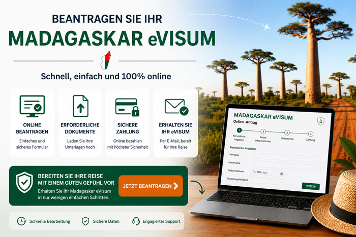 Madagaskar-eVisa online beantragen – einfaches Formular, sichere Zahlung und schnelle Ausstellung